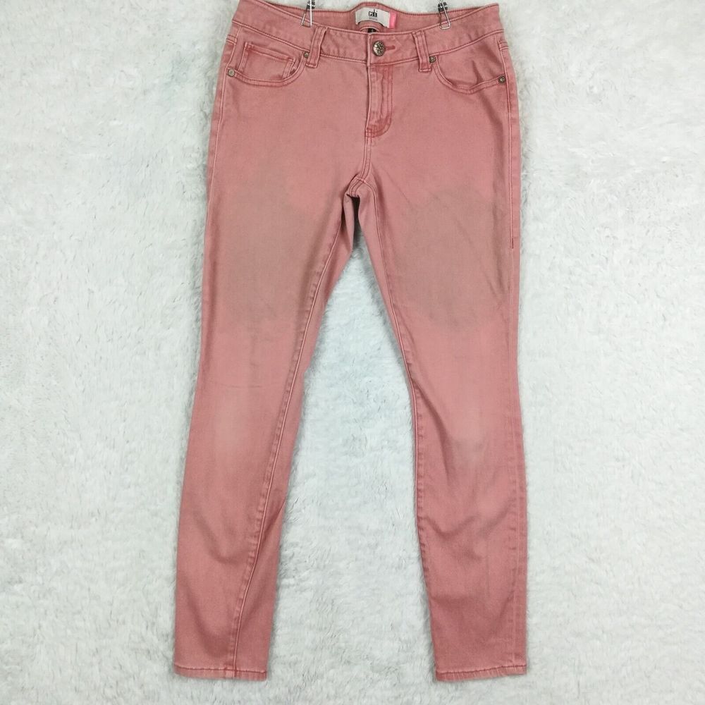 Cabi Womens Jeans Skinny Low Rise Denim Brick Dust Stretch Ankle 6